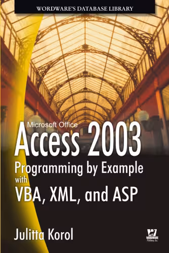 خرید و دانلود نسخه کامل کتاب Access 2003 Programming by Example with VBA, XML, and ASP