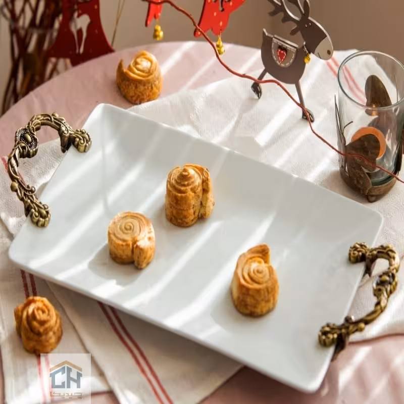 دیس چینی مستطیل دسته پیوتر مدل 103