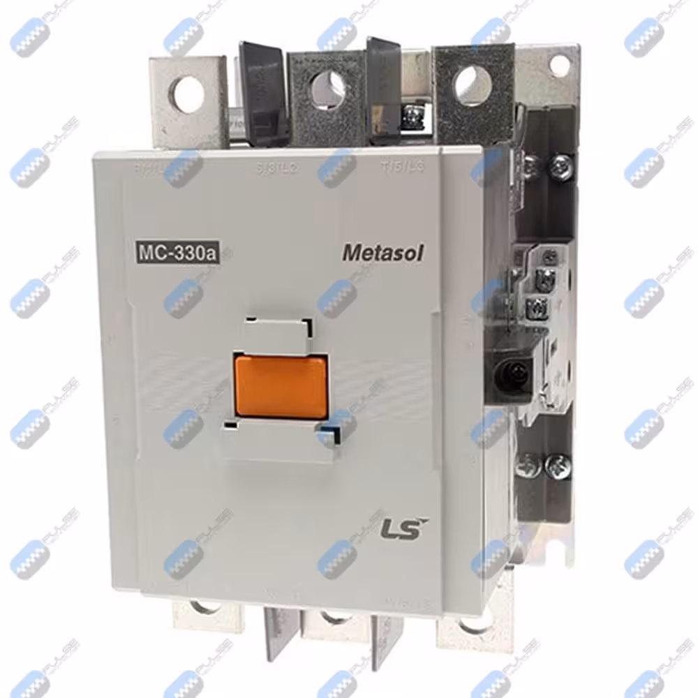 کنتاکتور 330 آمپر 160KW ال اس سری MC با کد MC-330a 100~240AC/DC _بوبین 100/240V AC/DC_تعداد کنتاکت کمکی: 2NO 2NC