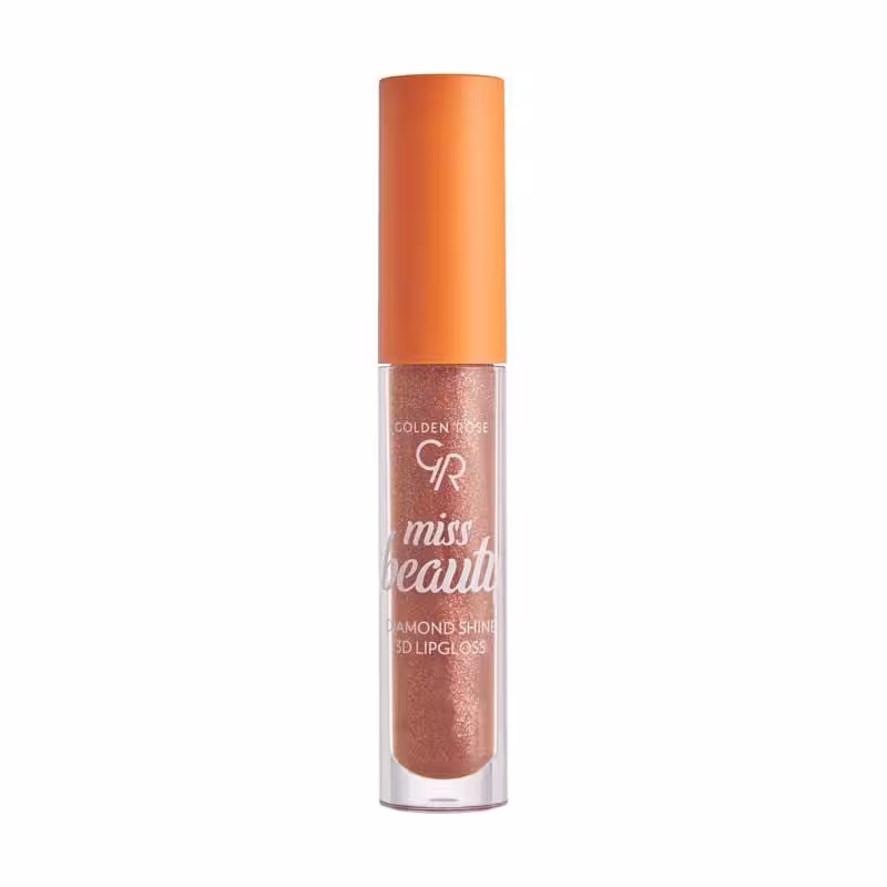 رژلب مایع (لیپ گلاس) شاین میس بیوتی گلدن رز شماره (03) رنگ (Sunkissed)