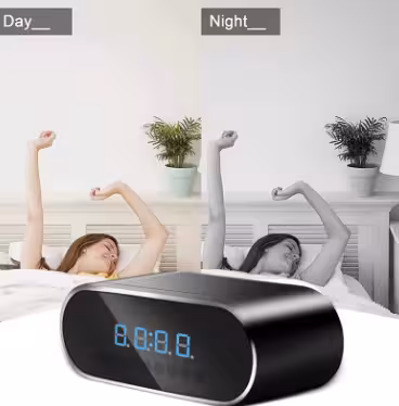 دوربین ساعتی مینی اچ دی 4k 1080p دوربین ساعت وای فای بی سیم دوربین میکرو کم مادون قرمز دوربین مداربسته زنگ هشدار در شب دوربین مداربسته دوربین مداربسته