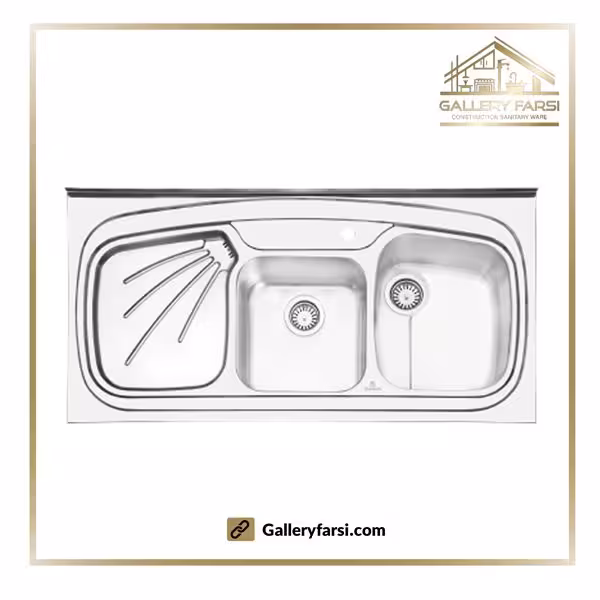 سینک پرنیان استیل روکار مدل PS-1107