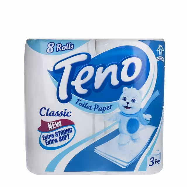 دستمال توالت تنو 8 عددی