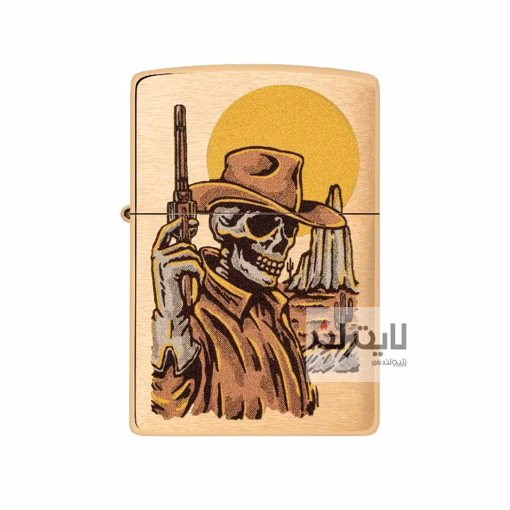فندک زیپو مدل Cowboy Skull Design کد 48519