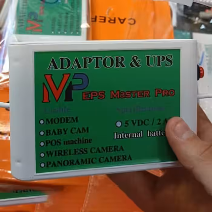 آداپتور و یو پی اس برق اضطراری (UPS) 5 ولت 2 آمپر مناسب برای دوربین های رومیزی/مودم/ کارتخوان و…