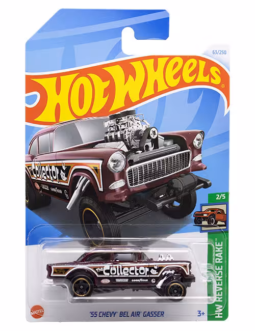 ماشین دکوری مدل 55 Chevy Bel Air Gasser برند Hot Wheels