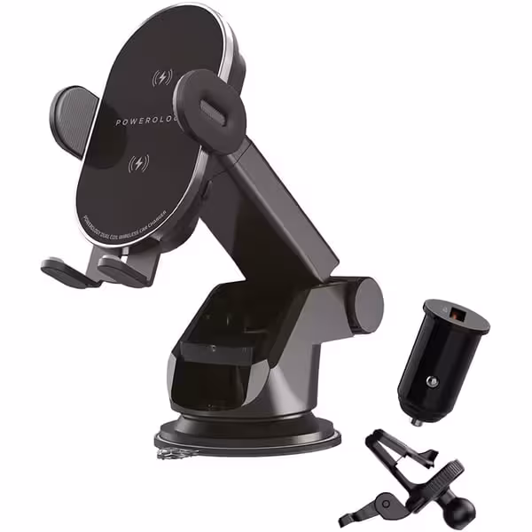 شارژر خودرو 3 در 1 پاورلوجی (18W)