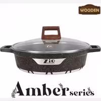 تابه گرانیتی زیو، مدل آمبر، سایز 40، کد ZLC-8452-40
