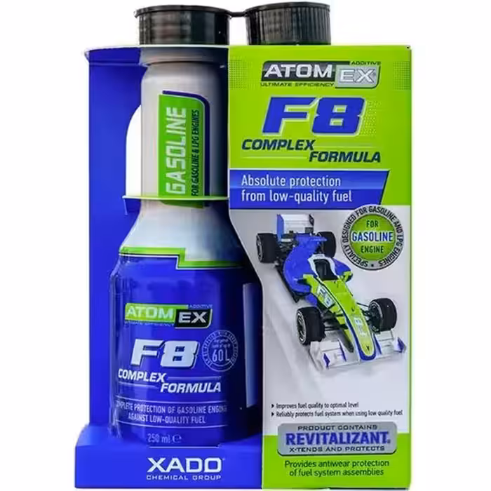 خرید مکمل سوخت خودرو اکسادو مدل F8 250 میلی لیتر | اتوموبی