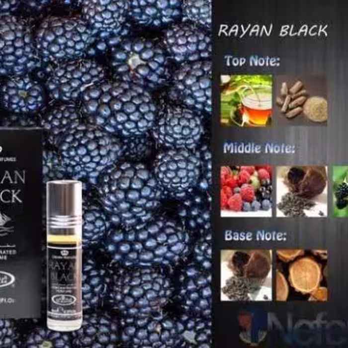 عطر رایان بلک برند الرحاب امارات حجم 6 میل