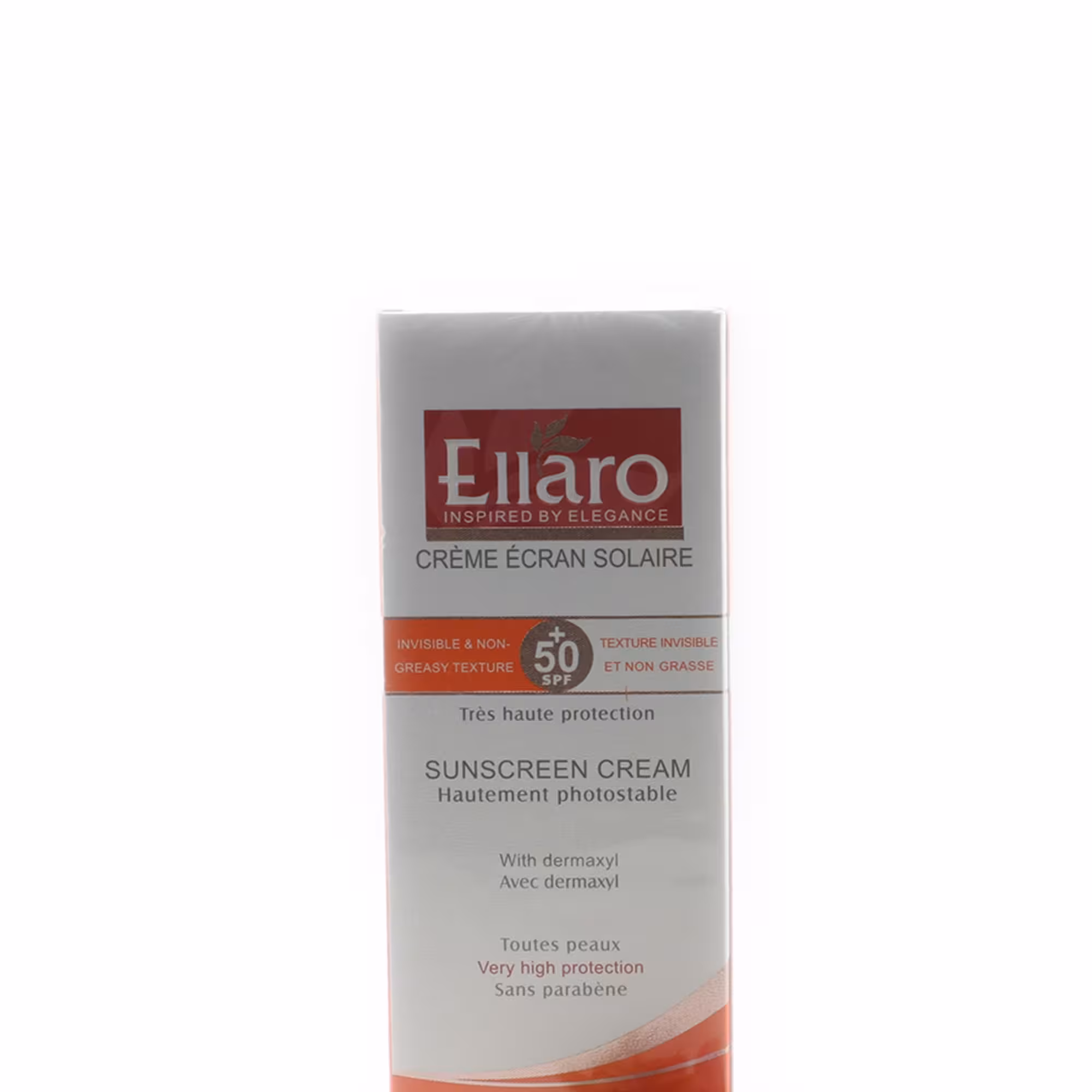 کرم ضد آفتاب فاقد چربی  SPF 50 ( بی رنگ ) الارو SUNSCREEN ELLARO