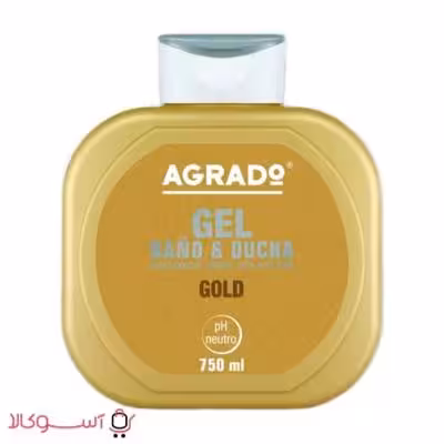 شامپو بدن آگرادو مدل gold حجم 750 میلی لیتر