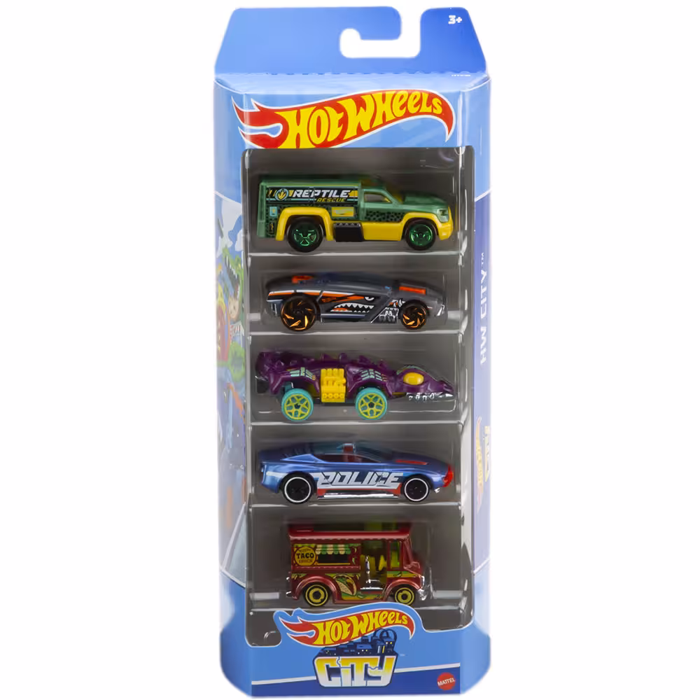 مجموعه 5 عددی ماشین Hot Wheels مدل HW City