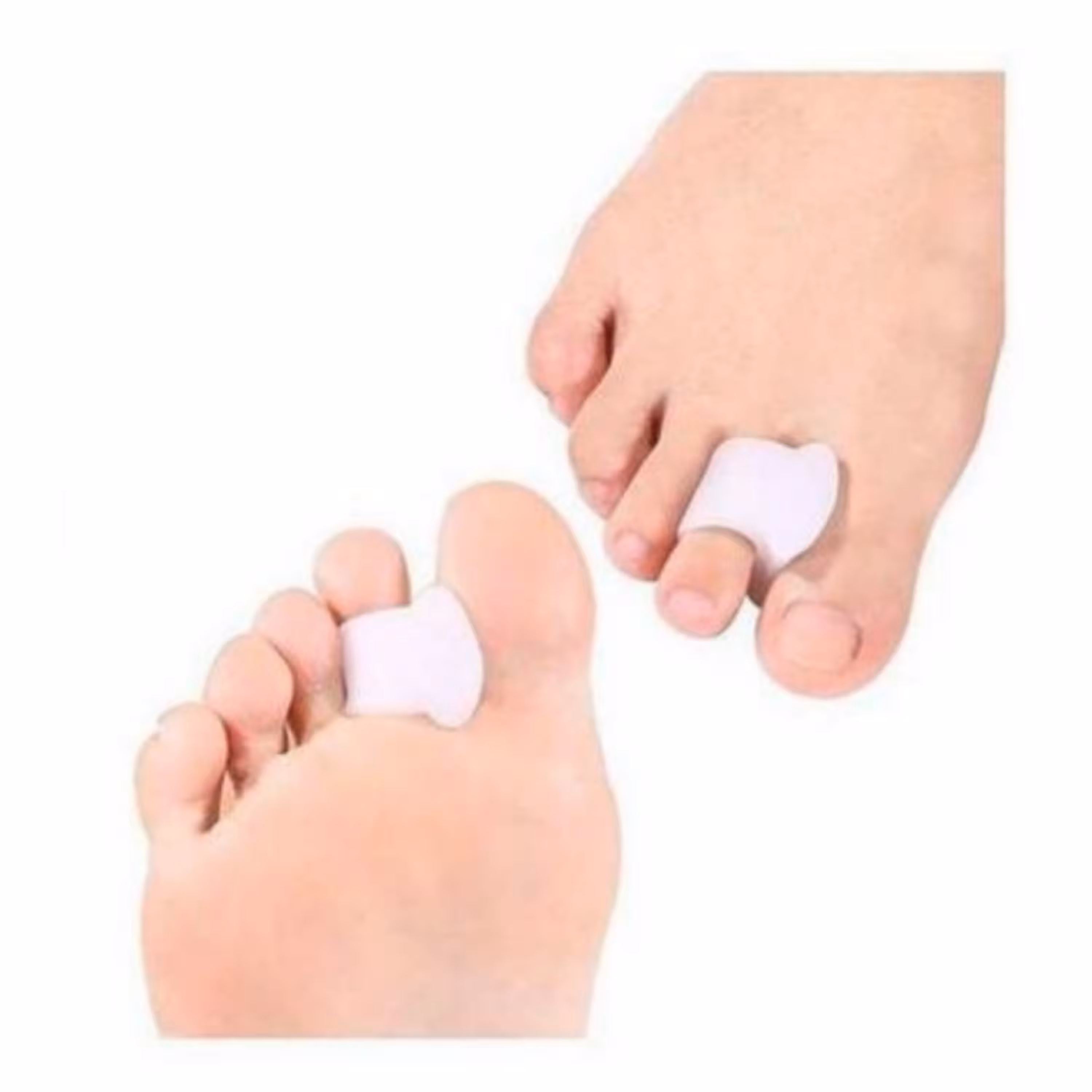 پد لاانگشتی تک حلقه سیلیکونی فاصله دهنده انگشتان ( رفع هالوکس والگوس)  جفتی