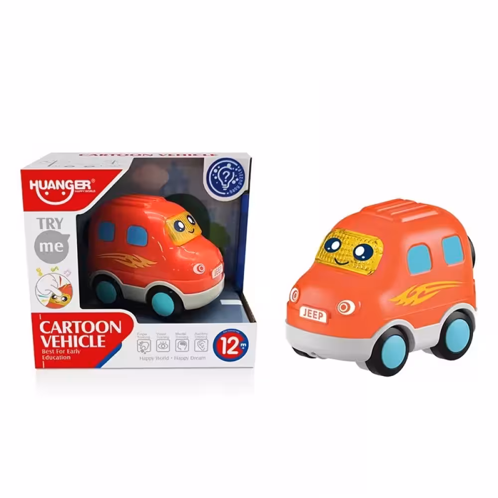 اسباب بازی ماشین  موزیکال هانگر Huanger طرح جیپ قرمز