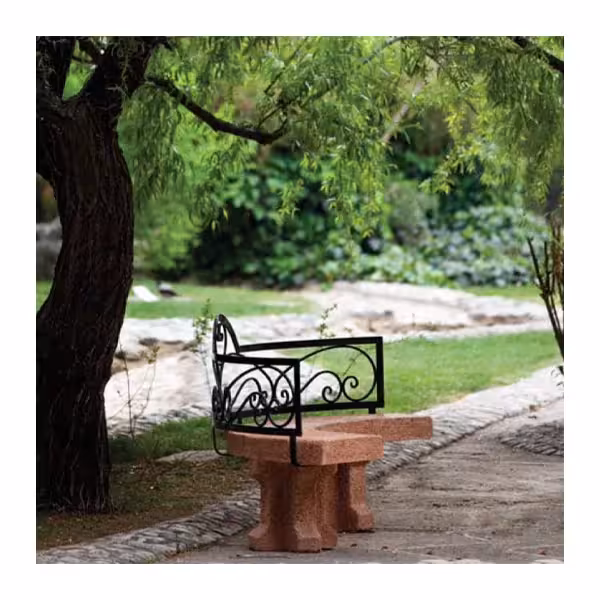 نیمکت قوسی کلاسیک دورا با پشتی فرفورژه BF101