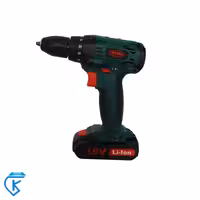 دریل شارژ 18 ولت دو دور باطری لیتیوم مدیا