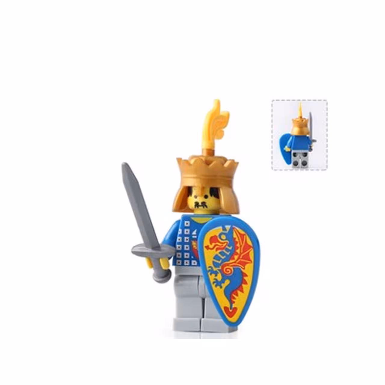 لگو مینی فیگور مدل سرباز شمشیر زن تاج دار