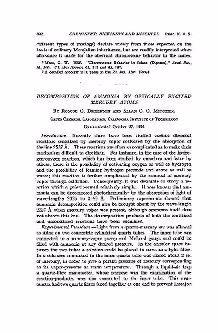 خرید و دانلود نسخه کامل کتاب Decomposition of Ammonia by Optically Excited Mercury Atoms
