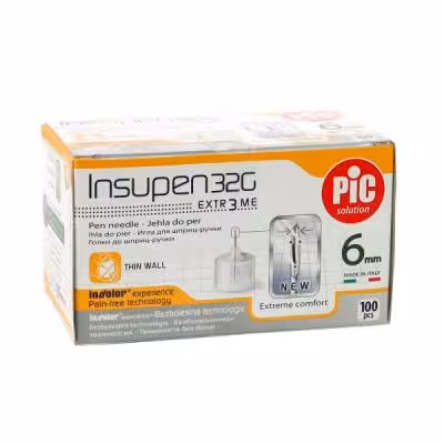 سوزن قلم انسولین پیک سلوشن مدل 6mm بسته 100 عددی