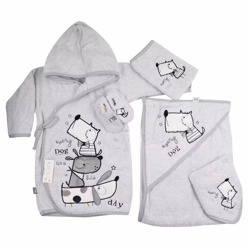 ست حوله نوزاد 5 تکه مادرکر Mothercare طرح سگ