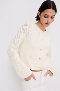 ژاکت جلو باز مردانه و زنانه کش باف بافتنی بافت H&M