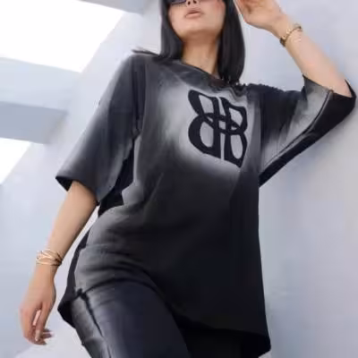 تیشرت نخ پنبه لانگ B
