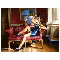 نخ و نقشه فرانسوی طرح عاشقانه کد 24116