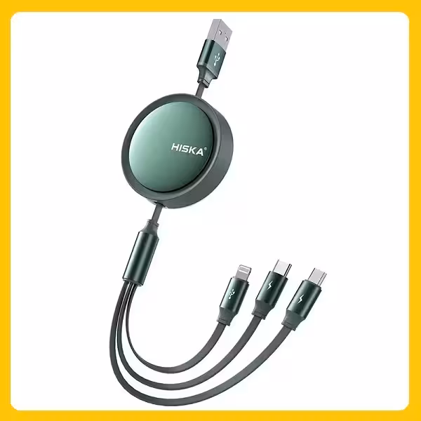 کابل شارژر سه کاره HISKA LX10