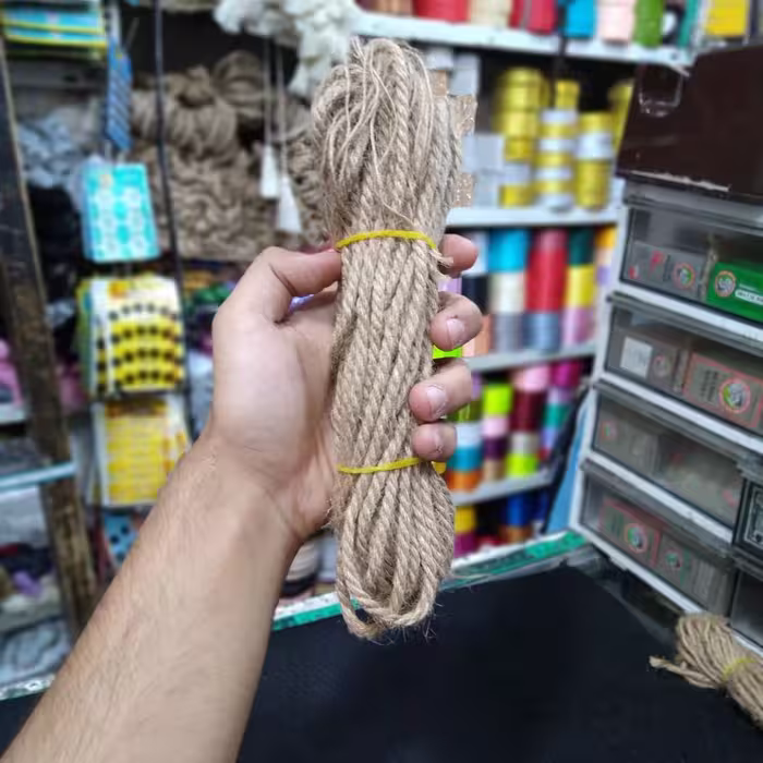 نخ کنفی(نخ گونی ) متوسط (6نخ)بسته 10 متری