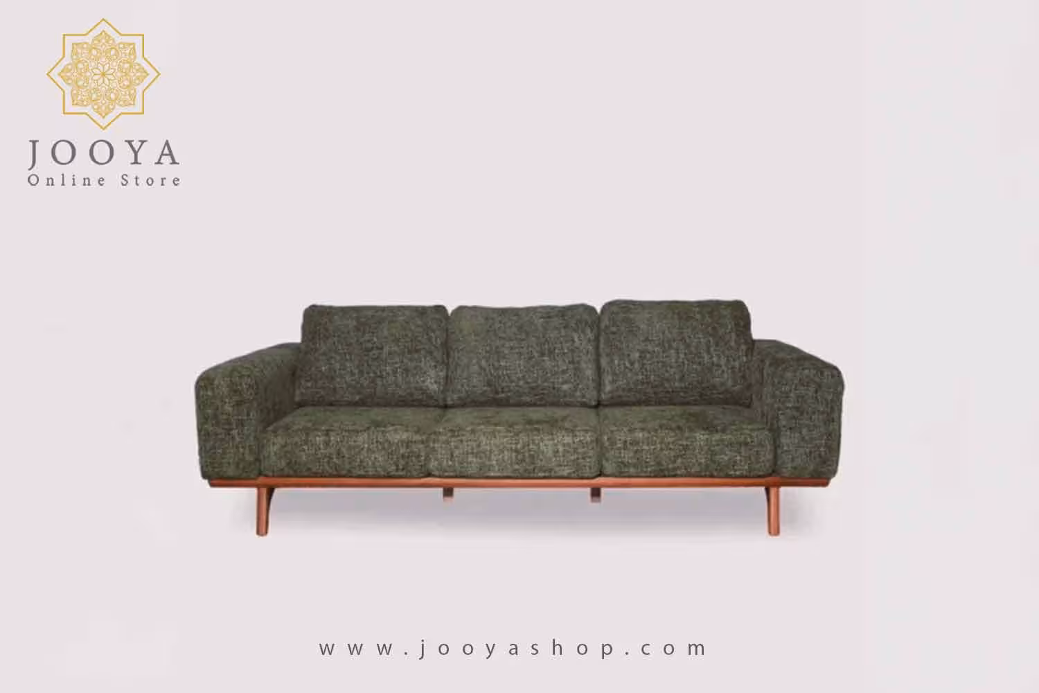 مبل راحتی سه نفره اورلاندو سبزیشمی