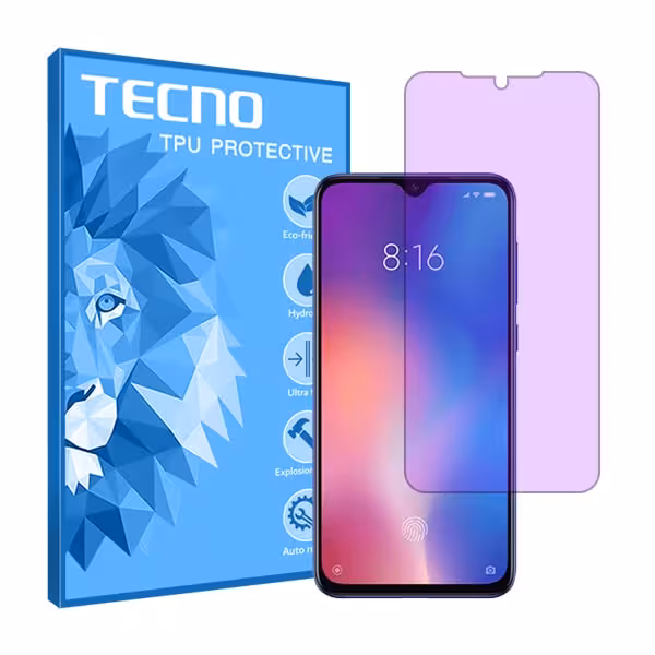 گلس شیائومی Mi 9 مدل هیدروژلی آنتی پرپل برند تکنو کد S