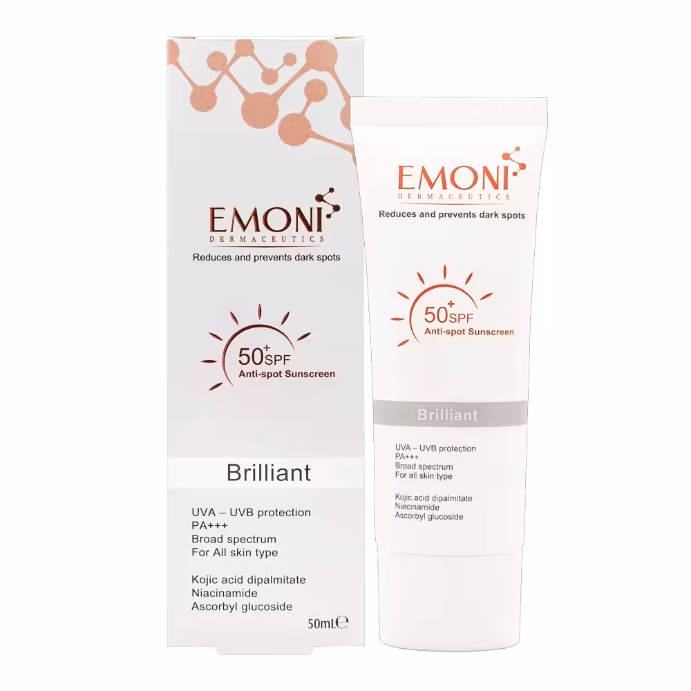 کرم ضد آفتاب امونی بیرنگ ضد لک بریلیانت 50ml SPF50 - فروشگاه میرکمالی