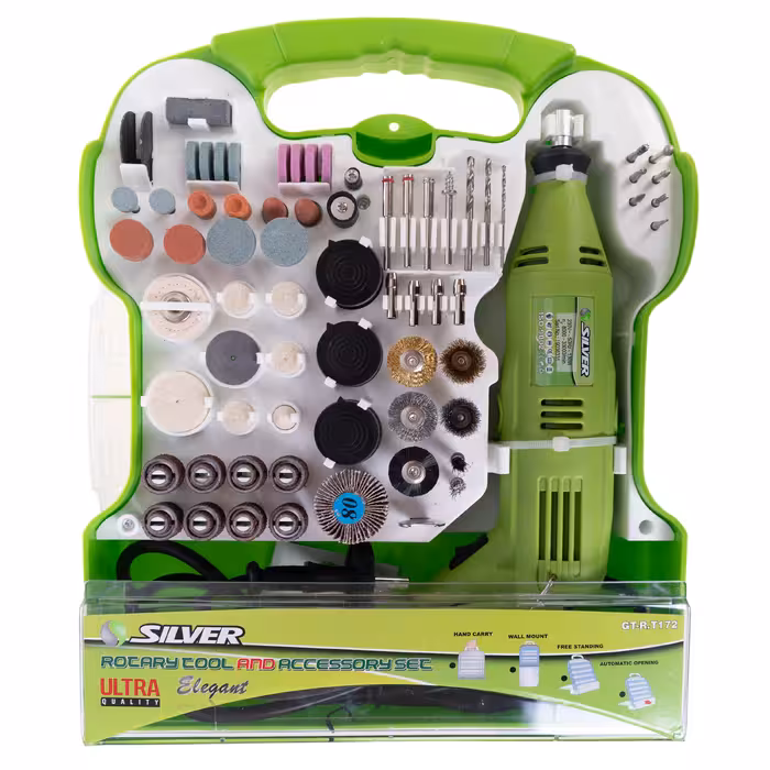 مجوعه 172 عددی فرز انگشتی سیلور کد 172-GTR