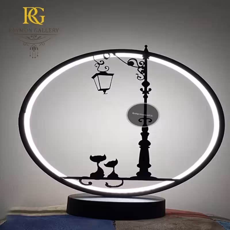 آباژور رومیزی گربه