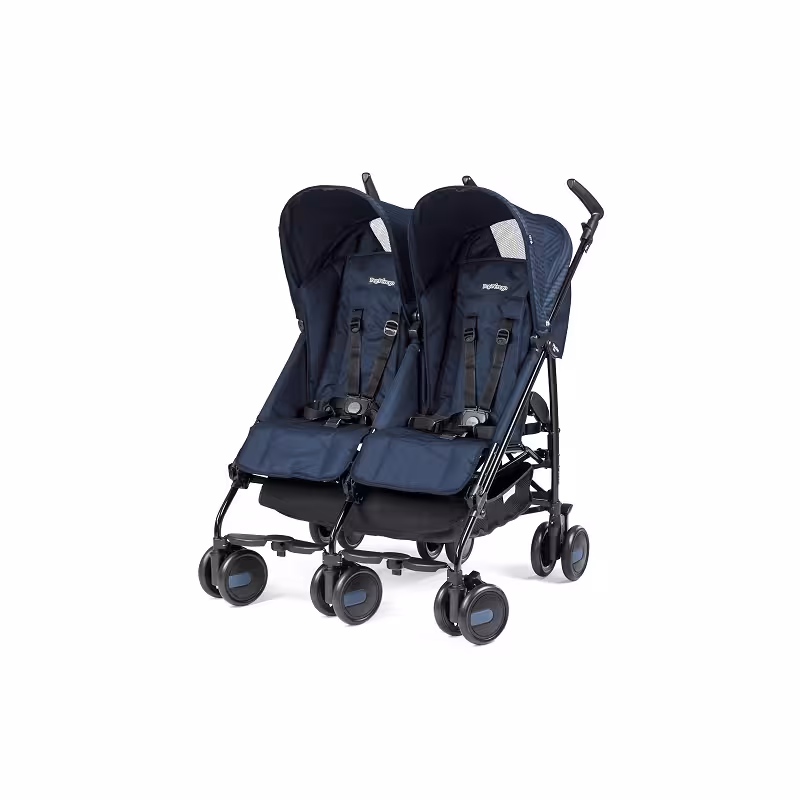 کالسکه دوقلو رنگ سرمه ای پگ پرگو Peg-Perego Pliko Mini Twin