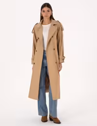 بارانی زنانه بژ پیرکاردین