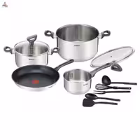 سرویس قابلمه 11 پارچه استیل تفال مدل دیلی کوک