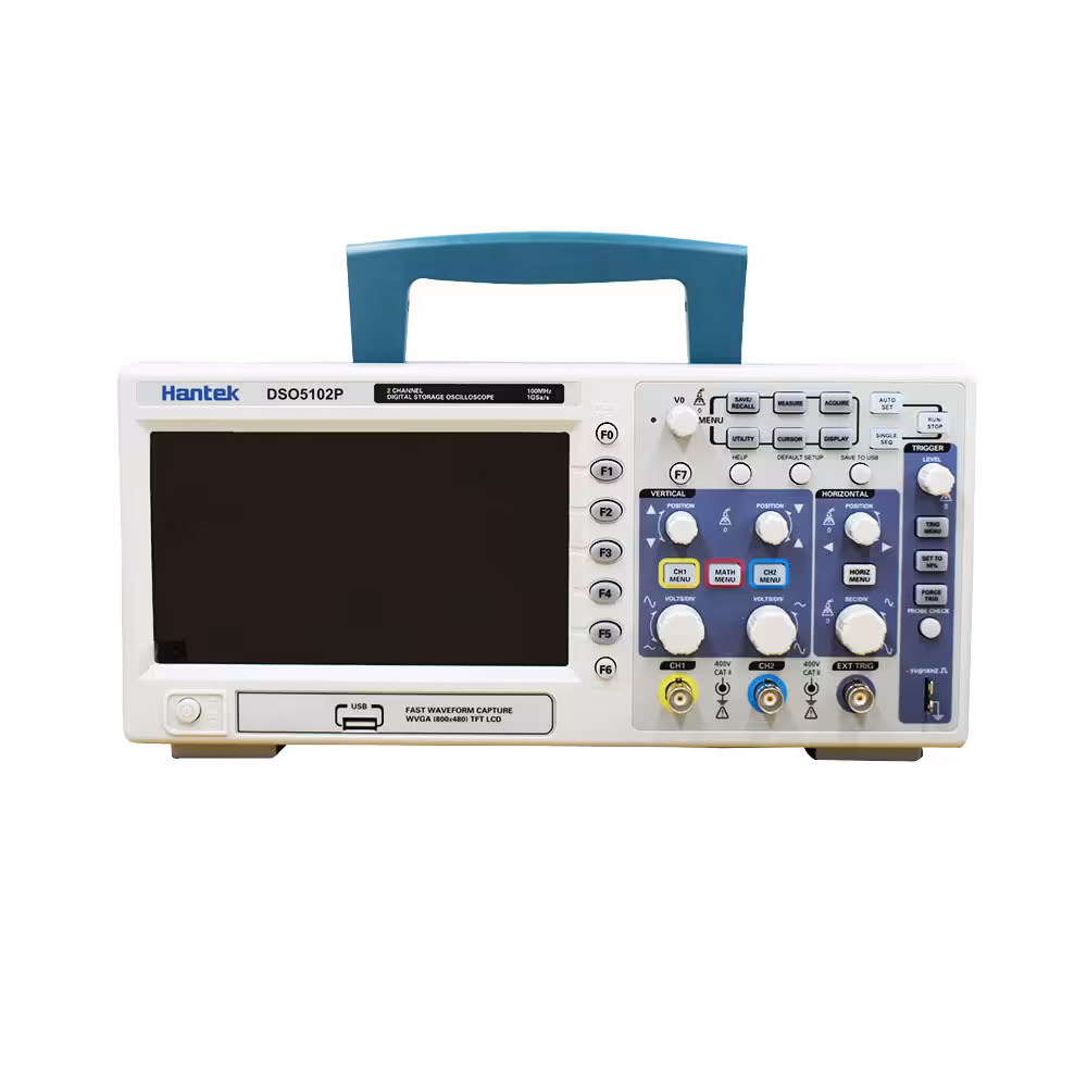 اسیلوسکوپ دیجیتال 100 مگاهرتز 2کانال هانتک Hantek DSO5102P