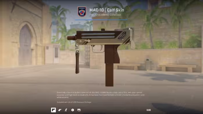 MAC-10 | Calf Skin [FT] (Field-Tested)