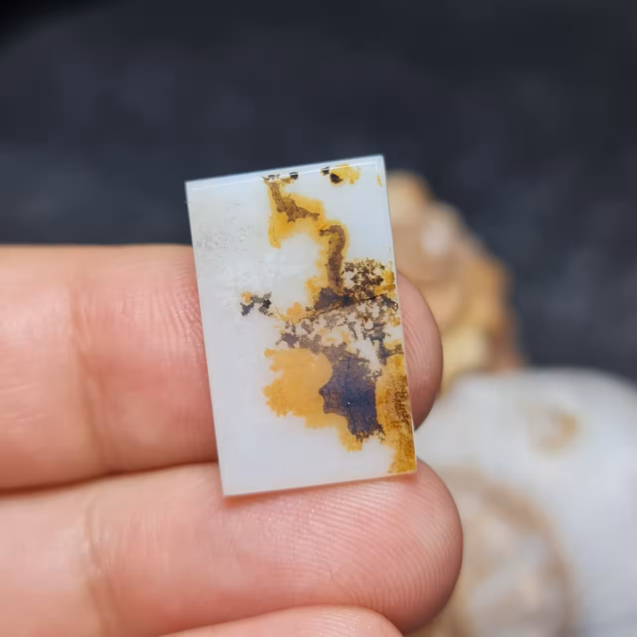  نگین فوق العاده زیبای سنگ صد درصد طبیعی عقیق شجر اصل معدنی 
کد  28070