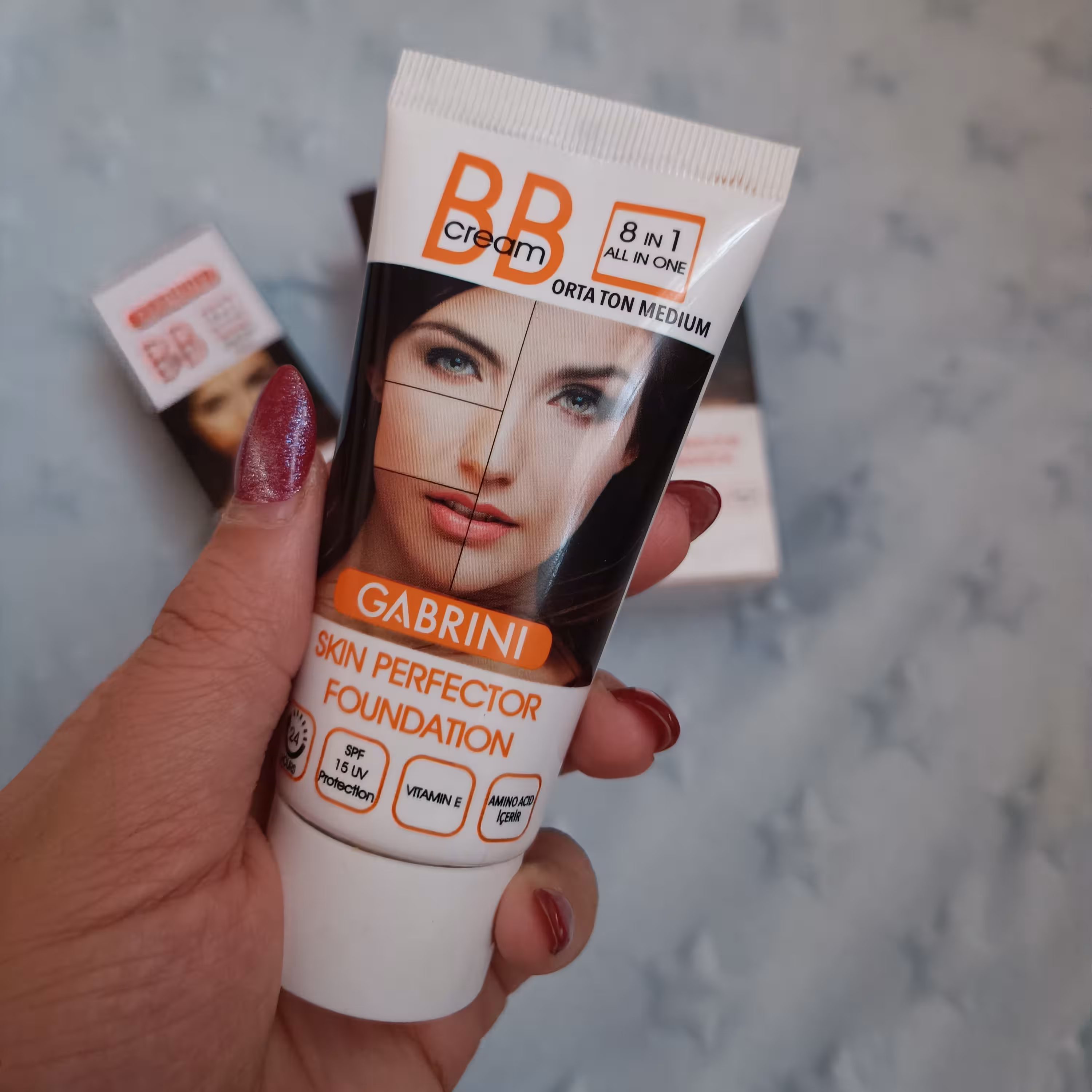 کرم پودر بی بی BB گابرینی شماره 02