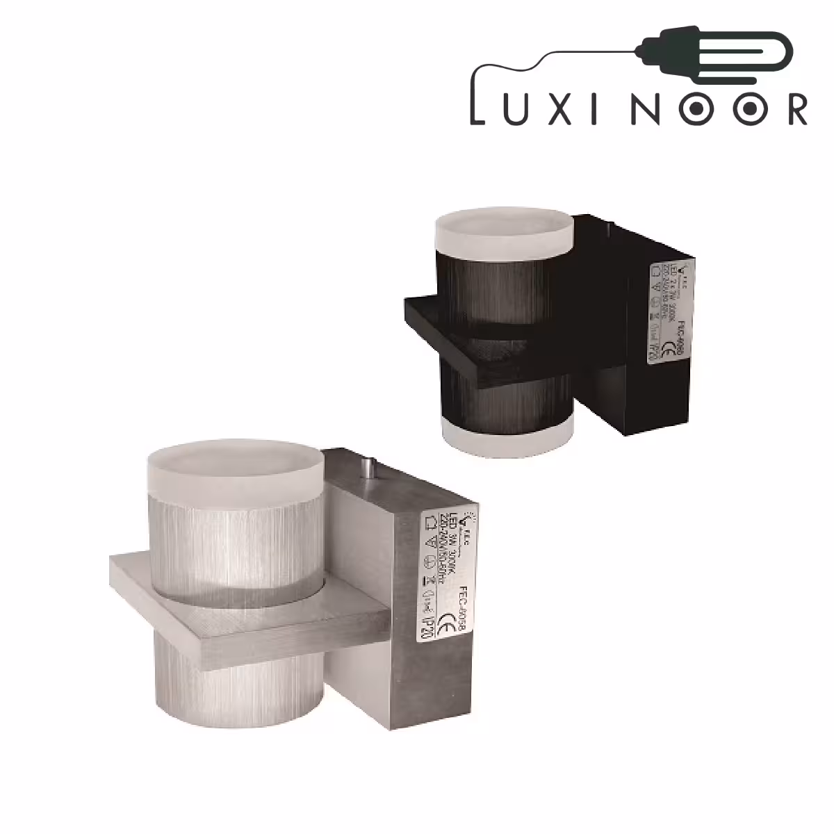 دکوراتیو یک طرفه اف ای سی مدل FEC-6060-2*3W