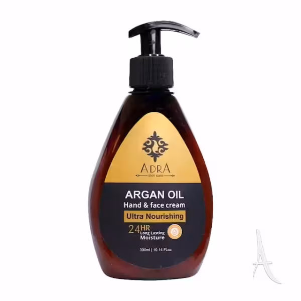 کرم دست و صورت حاوی روغن آرگان پمپی آدرا