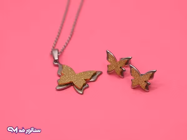 نیم ست استیل پروانه کد N8010
