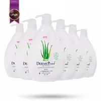 6 عدد مایع دستشویی کرمی درمومد Dermomed مدل آلوئه ورا Aloe حجم 1 لیتر (اورجینال)