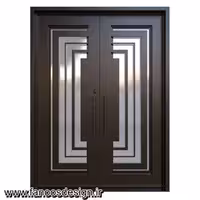 درب لابی فلزی دو لنگه کد 1382