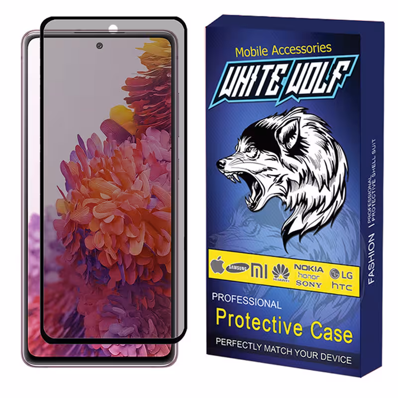 محافظ صفحه نمایش حریم شخصی وایت ولف مدل WGP3 مناسب برای گوشی موبایل سامسونگ Galaxy S20 FE 2022 | کالا برتری