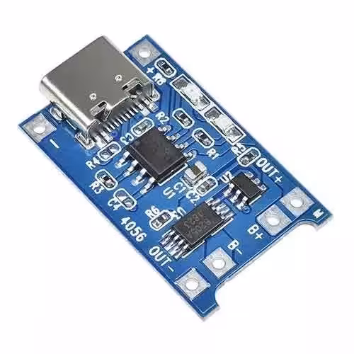 ماژول شارژر باتری لیتیومی با ورودی TYPE C