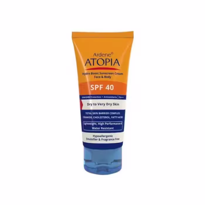 کرم ضد آفتاب آردن مدل Atopia SPF 40 مناسب پوست خشک حجم 50 میلی لیتر - بی رنگ